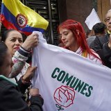 D'anciens combattants des FARC et des pacifistes avaient réclamé jeudi à Bogota le respect de l'accord de paix de 2016 en Colombie.